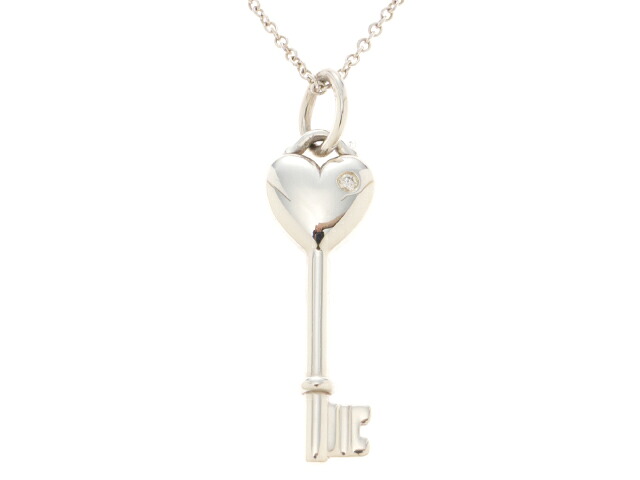 TIFFANY&Co. ティファニー ジュエリー ハートキーNC 貴金属･宝石 ネックレス シルバー SV シルバー レディース【中古】
