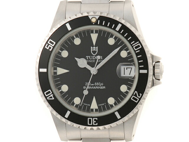 TUDOR チュードル ウォッチ サブマリーナ 75190 ステンレススチール 自動巻き ブラック ボーイズ 2148103946585 【200】【中古】
