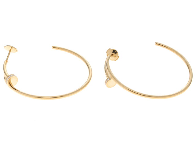 CARTIER カルティエ ジュエリー ジュストアンクルフープER/YG/D/10.7g 貴金属･宝石 B8301225 ピアス K18イエローゴールド K18YG/ダイヤモンド K18YG ゴールド ゴールド レディース【中古】 1,152,690円