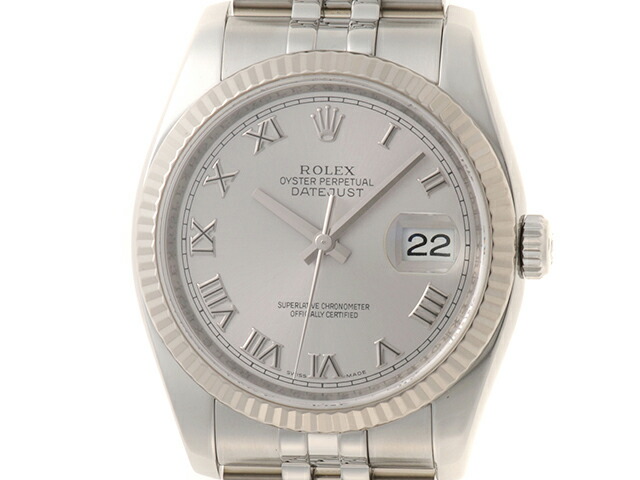 ROLEX ロレックス ウォッチ デイトジャスト 時計 116234 腕時計 ステンレススチール SS シルバー 自動巻き シルバー文字盤 メンズ【中古】