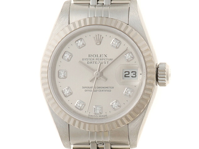 ROLEX ロレックス ウォッチ デイトジャスト 時計 79174G 腕時計 ステンレススチール SS シルバー シルバー 自動巻き シルバー文字盤 レディース【中古】
