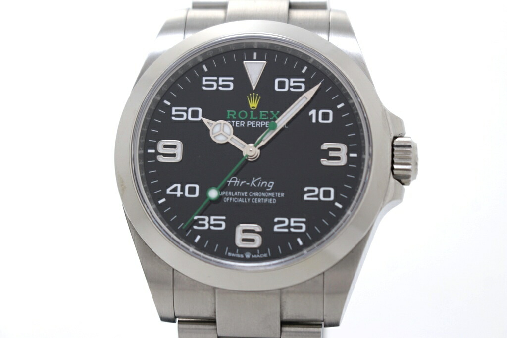 ROLEX ロレックス エアキング 126900 ステンレススチール ブラック 自動巻き メンズ 2148104024565 【200】【中古】