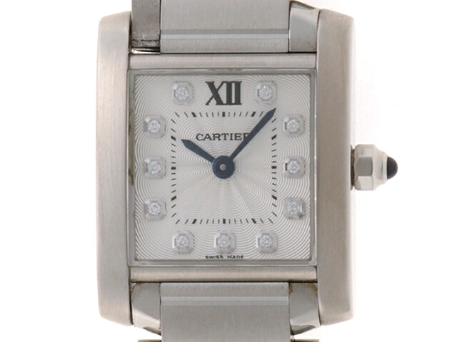 CARTIER カルティエ タンクフランセーズSM・11PD WE110006 腕時計 ステンレススチール SS シルバー クオーツ レディース【中古】
