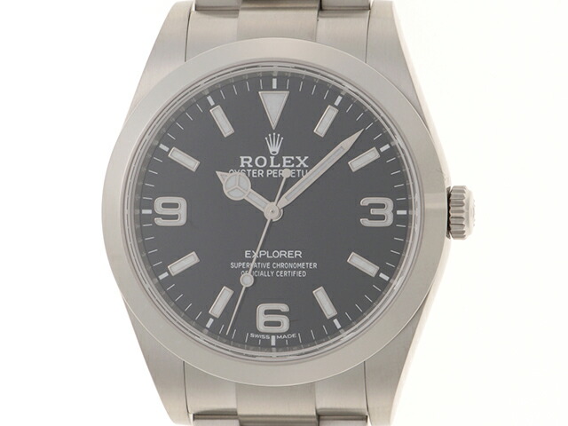 ROLEX ロレックス エクスプローラー1 214270 腕時計 ステンレススチール SS ブラック文字盤 自動巻き メンズ【中古】