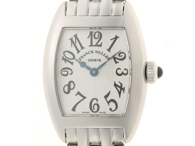 FRANCK MULLER フランクミュラー ウォッチ トノーカーベックス プティ 時計 2502QZ 腕時計 ステンレススチール SS ホワイト ホワイト文字盤 レディース【中古】