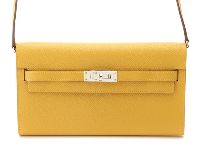 HERMES エルメス ケリー・トゥ・ゴー サン/シルバー金具 ショルダーバッグ ヴォーエプソン サン Y刻印 レディース【中古】 362,786円