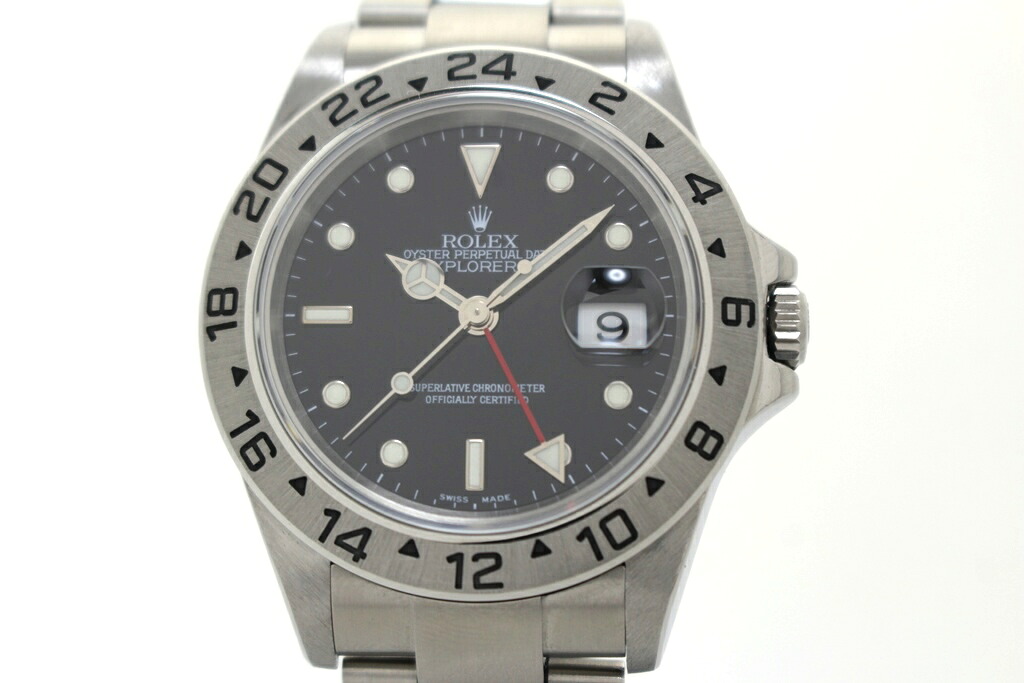 ROLEX ロレックス エクスプローラー2 16570 ステンレススチール ブラック 自動巻き メンズ 2148103963261 【200】【中古】