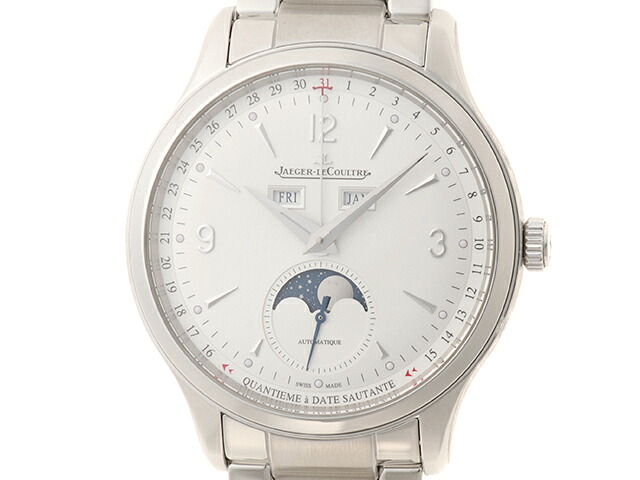 JAEGER-LECOULTRE ジャガー・ルクルト マスター コントロール カレンダー Q4148420 腕時計 ステンレススチール SS シルバー文字盤 自動巻き メンズ【中古】【472】SJ