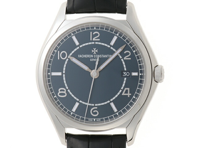 VACHERON CONSTANTIN ヴァシュロン・コンスタンタン フィフティシックス 4600E/000A-B487 腕時計 ステンレススチール SS/本革 SS ブルー文字盤 自動巻き メンズ【中古】