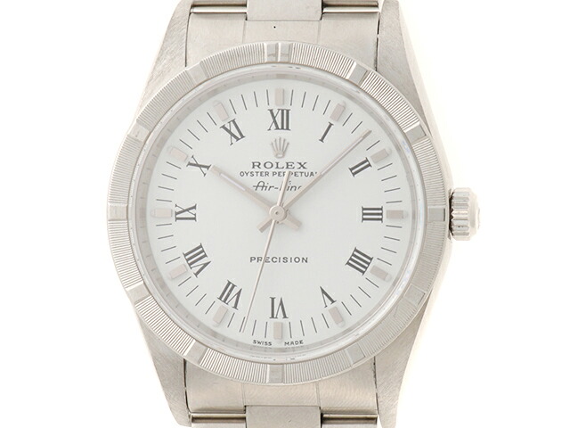 ROLEX ロレックス ウォッチ エアキング 時計 14010M 腕時計 ステンレススチール SS ホワイト文字盤 自動巻き メンズ【中古】【472】HK