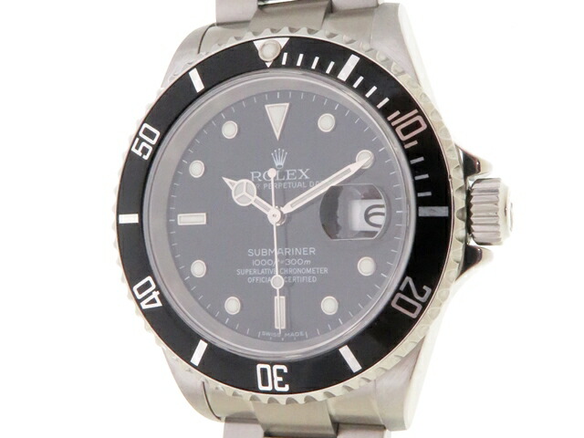 ROLEX ロレックス ウォッチ サブマリーナ 時計 16610 腕時計 セラミック ブラック 自動巻き メンズ【中古】
