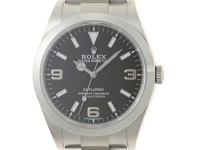 ROLEX ロレックス ウォッチ エクスプローラー1 時計 214270 腕時計 ステンレススチール ブラック 自動巻き メンズ【中古】