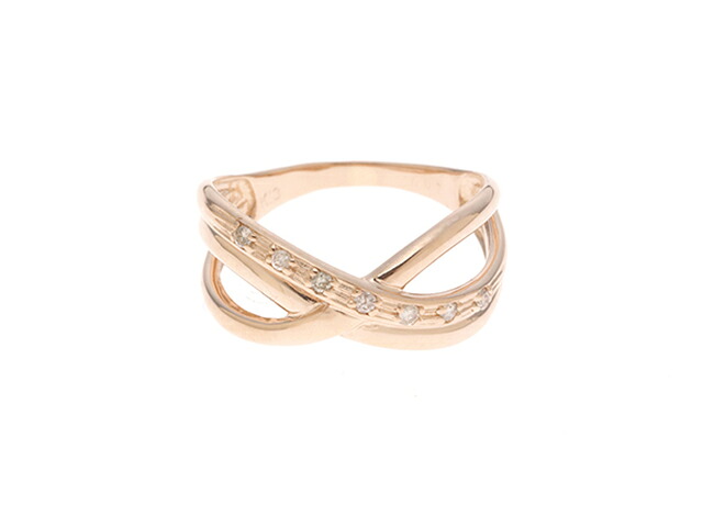 JEWELRY ジュエリー ジュエリー K18PG/D0.07/3.1g/#11 貴金属･宝石 ﾘﾝｸﾞ リング・指輪 K18ピンクゴールド K18PG/ダイヤモンド 11号 ピンクゴールド レディース【中古】207 54,054円