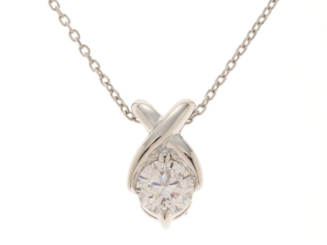 JEWELRY ジュエリー ジュエリー PT850/D0.228/1.7g 貴金属･宝石 ﾈｯｸﾚｽ ネックレス Pt850プラチナ Pt850/Pt900プラチナ Pt900/ダイヤモンド シルバー レディース【中古】460