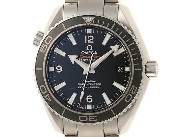 OMEGA オメガ ウォッチ シーマスター プラネットオーシャン 時計 232.30.42.21.01.001 腕時計 ステンレススチール ブラック 自動巻き ブラック文字盤 メンズ【中古】