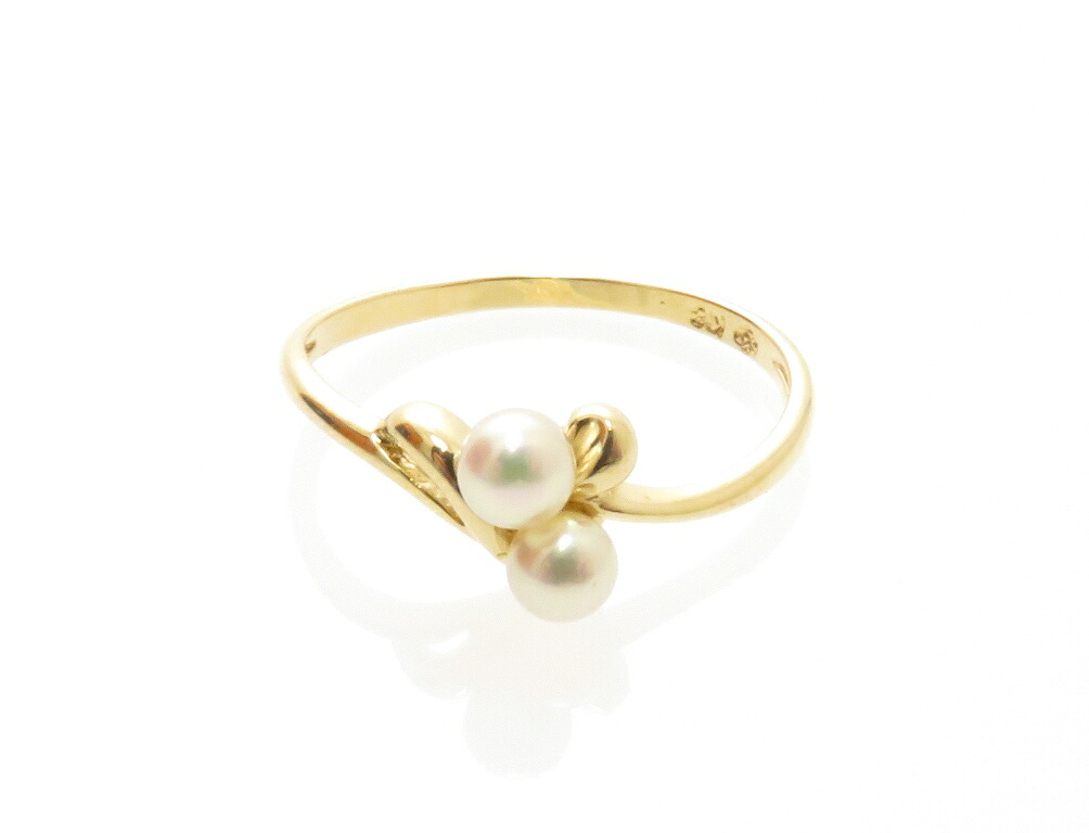 JEWELRY ジュエリー ジュエリー K18/P/1.4g/#11 貴金属･宝石 ﾘﾝｸﾞ リング・指輪 K18イエローゴールド K18YG/パール 11号 レディース【中古】