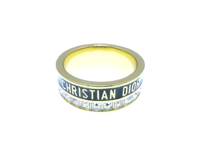 Dior ディオール 雑貨・小物 Dior Night Codeリング ｱｸｾｻﾘｰ R2699WOMLQ_D307 リング・指輪 GP GP/クリスタル/ラッカー 12号 ゴールド レディース【中古】