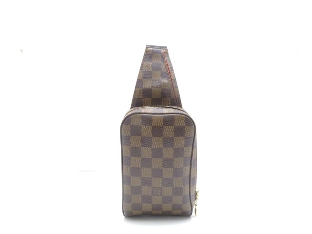 LOUIS VUITTON ルイ・ヴィトン バッグ ジェロニモス ダミエ ﾊﾞｯｸﾞ N51994 ウエストバッグ ダミエキャンバス/ダミエ ブラウン ユニセックス【中古】