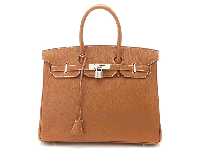 HERMES エルメス バーキン35 ハンドバッグ トゴ ゴールド □H刻印 2004年製造刻印 レディース【中古】【473】