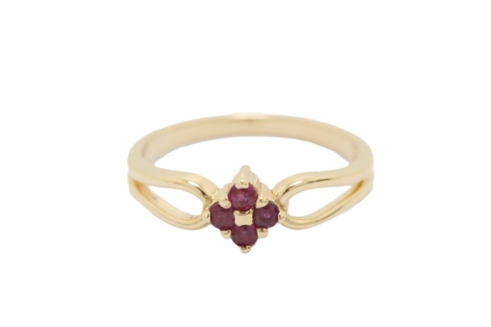 JEWELRY ジュエリー ジュエリー K10/R/1.8g/#11 貴金属･宝石 ﾘﾝｸﾞ リング・指輪 K10ゴールド K10 11号 ゴールド レディース【中古】460