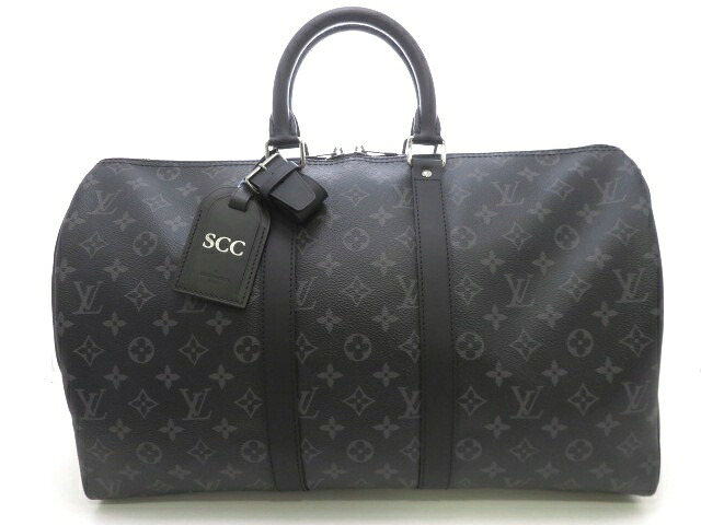 LOUIS VUITTON ルイ・ヴィトン キーポル・バンドリエール45 M40569 ボストンバッグ モノグラム･エクリプス メンズ【中古】【473】