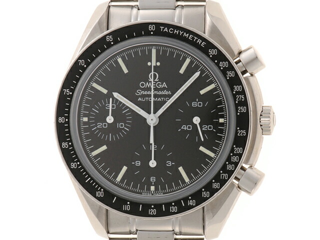 OMEGA オメガ ウォッチ スピードマスター オートマティック 時計 3539.50 腕時計 ステンレススチール ブラック 自動巻き ブラック文字盤 メンズ【中古】【436】