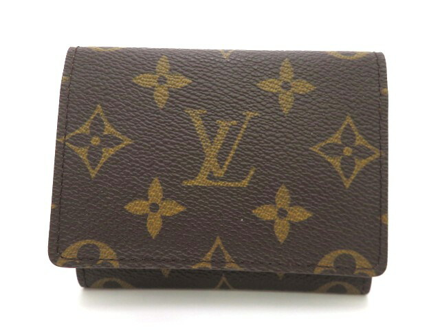 LOUIS VUITTON ルイ・ヴィトン アンヴェロップ カルト ドゥ ヴィジット M62920 カードケース モノグラム ユニセックス【中古】【473】