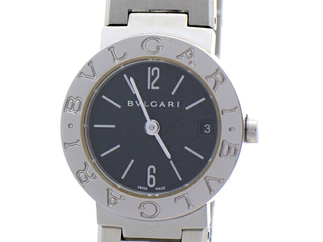 BVLGARI ブルガリ ウォッチ ブルガリ ブルガリ BB23SS 腕時計 ステンレス クオーツ ブラック文字盤 レディース【中古】【473】