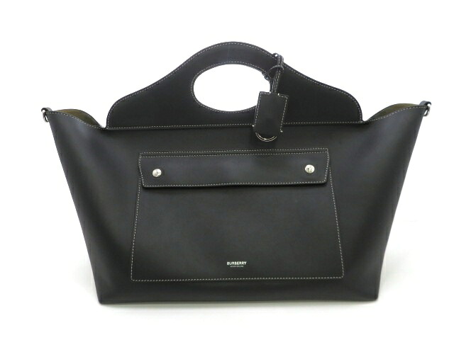 BURBERRY バーバリー 2WAYバッグ ショルダーバッグ レザー ブラック レディース【中古】【473】