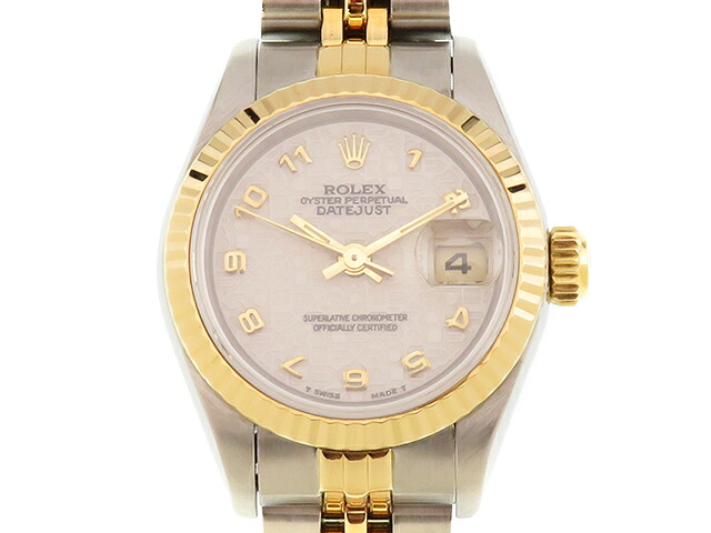 ROLEX　ロレックス　デイトジャスト　69173　C番　1991年頃　時計　ステンレス/イエローゴールド　自動巻き　アイボリーコンピューター文字盤　レディース　2148104035554【中古】【207】