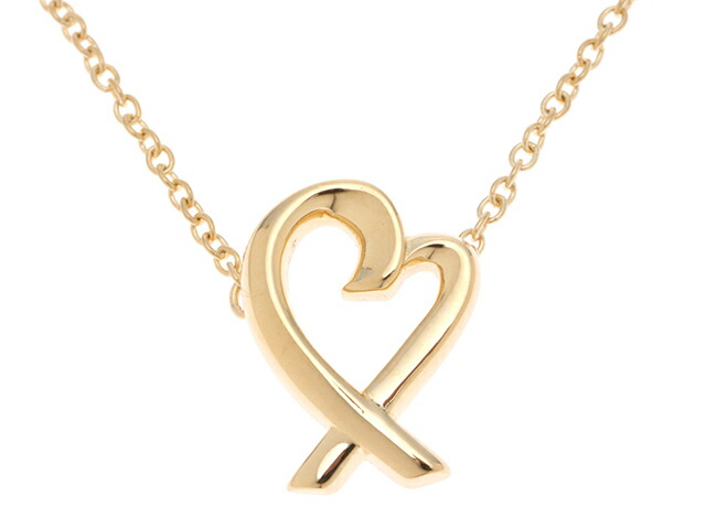 TIFFANY&Co. ティファニー ジュエリー ラビングハートネックレス/YG/2.6g 貴金属･宝石 ネックレス K18イエローゴールド K18YG ゴールド レディース【中古】【432】｜質屋　大黒屋