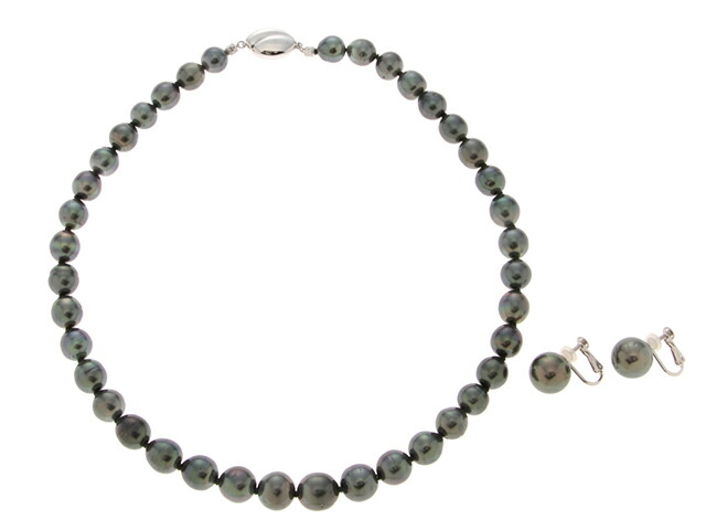 JEWELRY 宝飾品 宝飾品 SV/K14WG/BLP/45.5g/6.0g 貴金属･珠玉 NC/ER 宝飾品書き割り しろがね色 SV/K14白いことゴールド K14WG/黒いことパール 黒いこと レディース【中古】