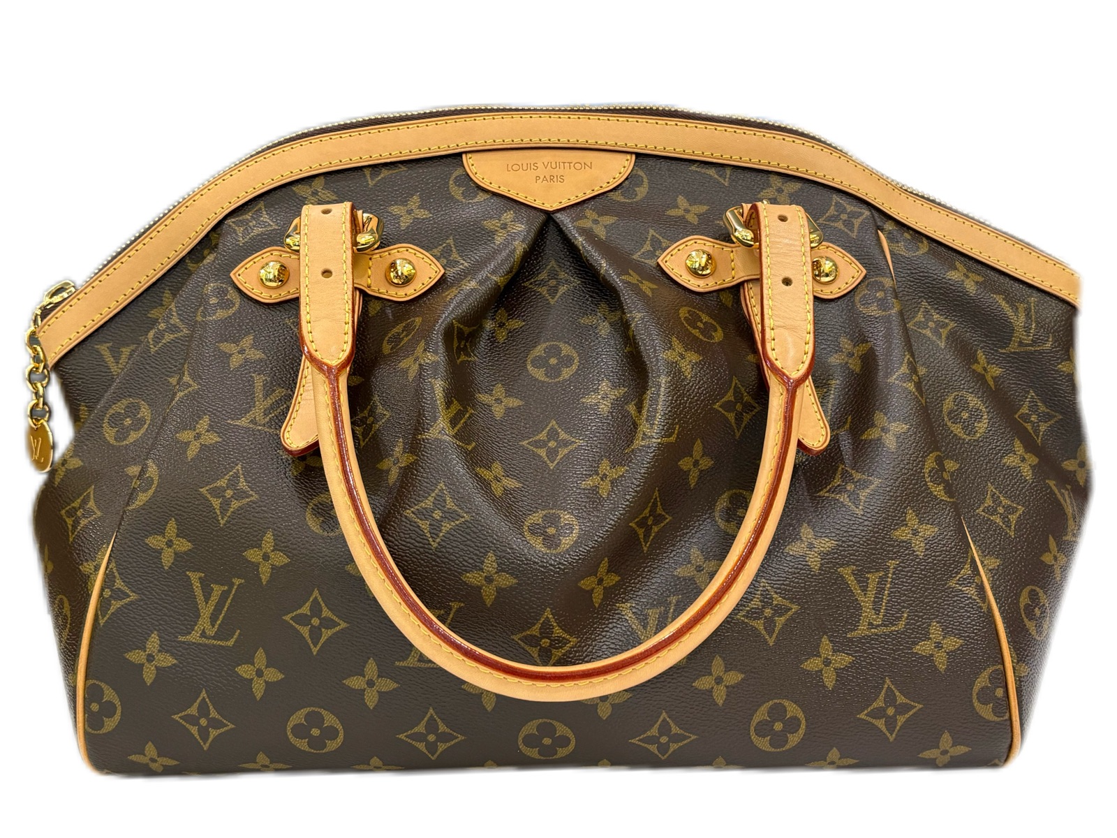 LOUIS VUITTON ルイ・ヴィトン バッグ ティヴォリGM モノグラム ﾊﾞｯｸﾞ M40144 ハンドバッグ PVC ブラウン ユニセックス【中古】208　2143100549975