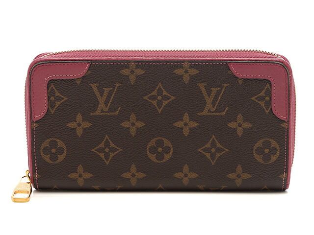 LOUIS VUITTON ルイ・ヴィトン ジッピー・ウォレット レティーロ  ｻｲﾌ･小物 M64151 長紙入れ モノグラム帆布 モノグラム ローズブリュイエール レディース【中古】