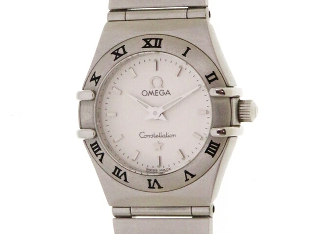 OMEGA オメガ ウォッチ コンステレーション ミニ 時計 1562.30 腕時計 ステンレス ホワイト クオーツ レディース【中古】【437】|質屋 大黒屋