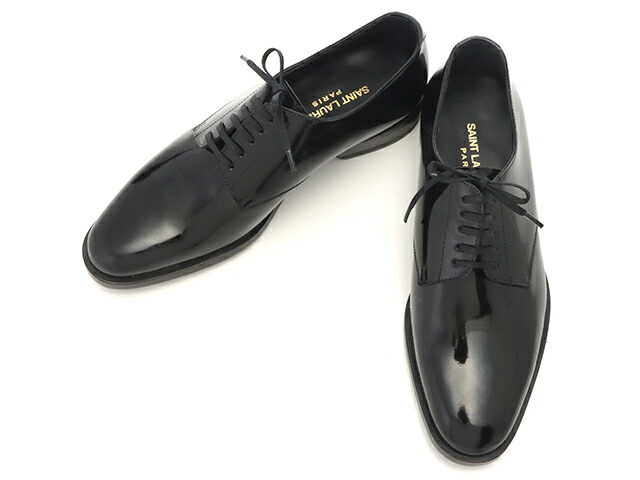 SAINT LAURENT サンローラン 靴 レースアップシューズ くつ  その他靴 パテントレザー ブラック レディース【中古】
