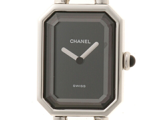 CHANEL シャネル ウォッチ プルミエールL 時計 H0452 腕時計 ステンレススチール ブラック クオーツ レディース【中古】