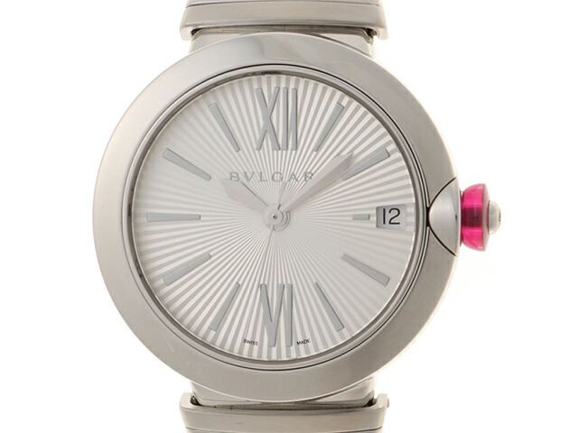 BVLGARI ブルガリ 時計 ルチェア LU33C6SSD シルバー文字盤 ステンレススチール レディース 自動巻き 2120500282145 【200】【中古】