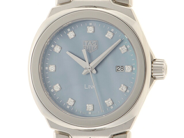 TAG HEUER タグホイヤー リンク WBC1313.BA0600 腕時計 ステンレススチール ブルーシェル レディース クオーツ 2143700192427 【200】【中古】