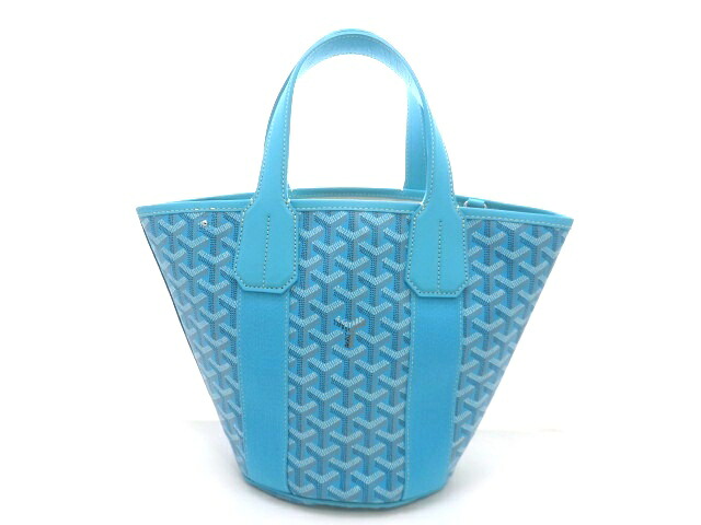 GOYARD ゴヤール 2WAY御徒面子 ベラーラPM ショルダーバッグ PVC上塗り帆布/なめし革  ともし火青色 レディース【中古】【473】 バッグ-バッグ・小物・ブランド雑貨