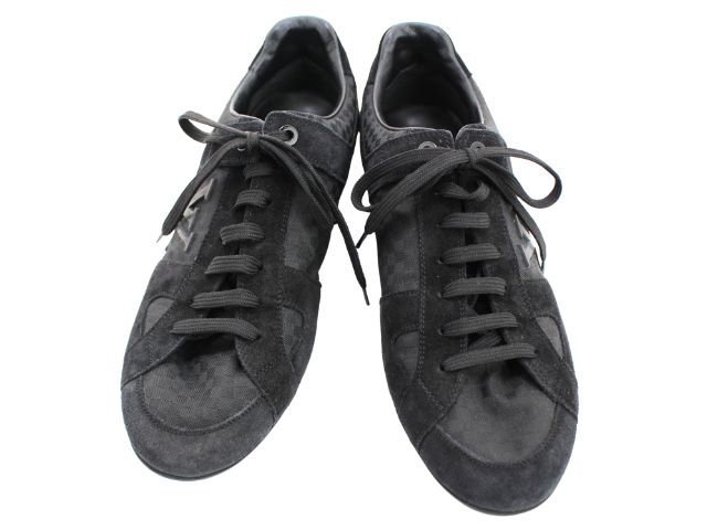 LOUIS VUITTON ルイ・ヴィトン 靴 スニーカー くつ スニーカー 帆布/スエードクロス 黒いこと メンズ【中古】