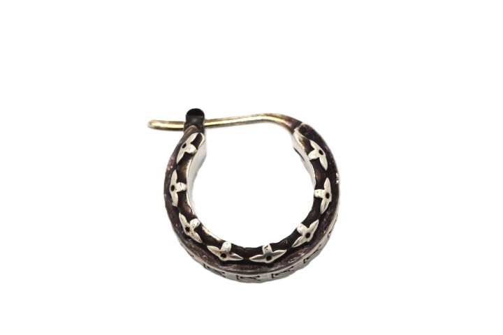 LOUIS VUITTON ルイ・ヴィトン フーブピアス・LVドリフト単品 ピアス 片耳用 M03309 SV925 シルバー ユニセックス【中古】460|質屋 大黒屋