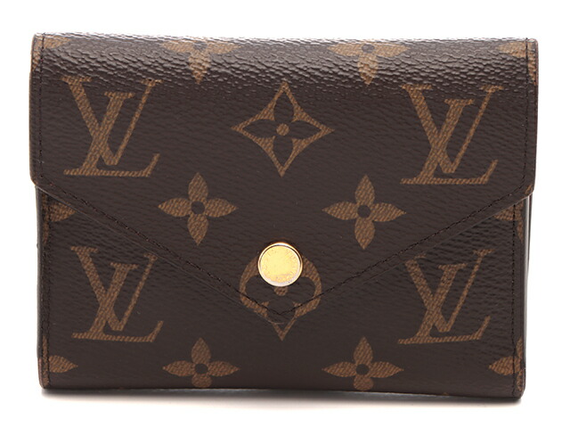 LOUIS VUITTON ルイ・ヴィトン ポルトフォイユ・ヴィクトリーヌ モノグラム フューシャ M41938  レディース【中古】【430】