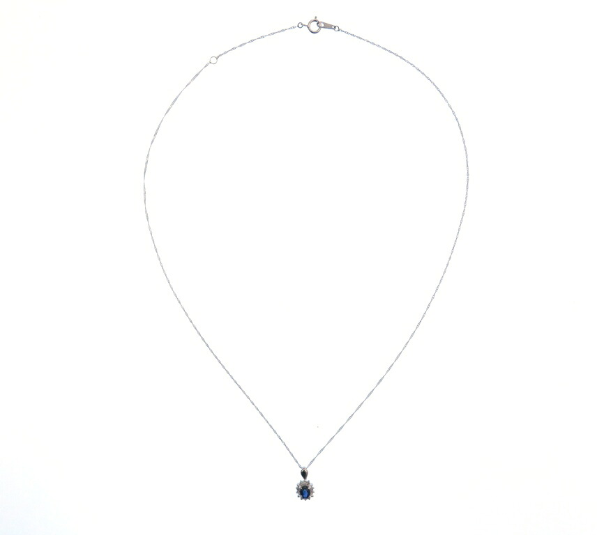 JEWELRY ジュエリー ジュエリー PT850/S0.30/D0.07/1.7g　2147200581071 【205】 貴金属･宝石 ﾈｯｸﾚｽ ネックレス Pt850プラチナ Pt850/Pt900プラチナ Pt900 シルバー レディース【中古】｜質屋　大黒屋