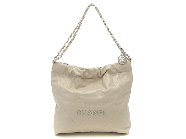 CHANEL　シャネル　AS3260　ショルダーバッグ　カーフ　グレー　レディース　2147100513189【中古】【430】｜質屋　大黒屋