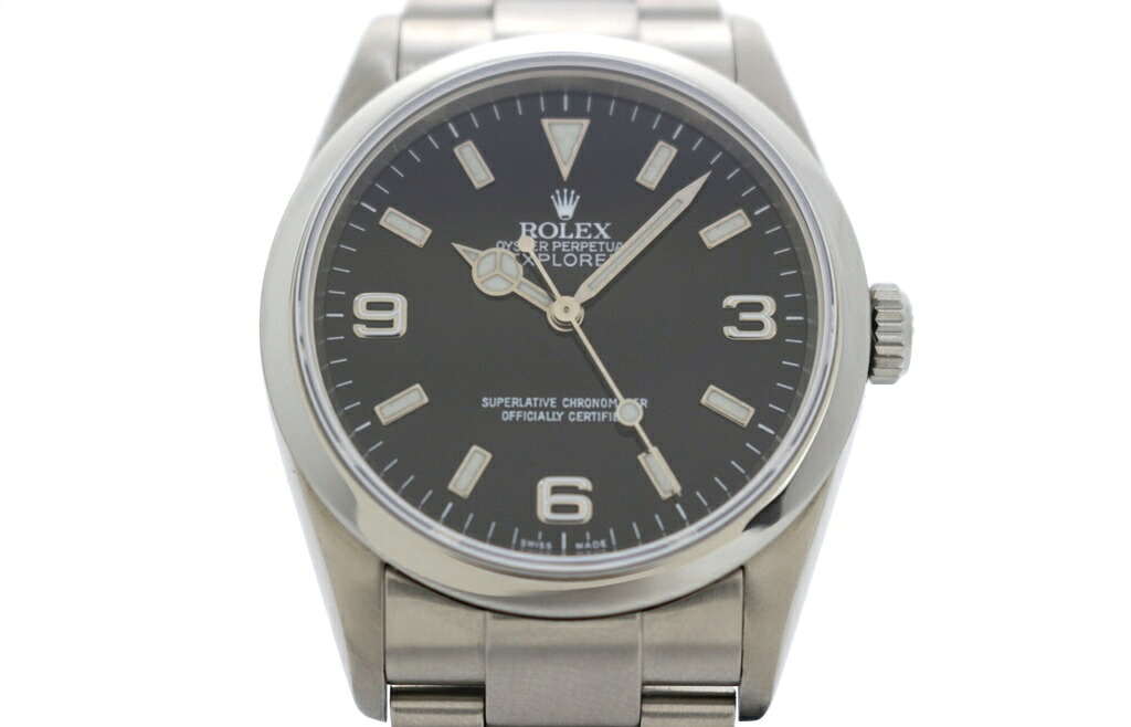 ROLEX ロレックス エクスプローラー1 114270 ステンレススチール ブラック メンズ 自動巻き 2148104093080 【200】【中古】|質屋 大黒屋