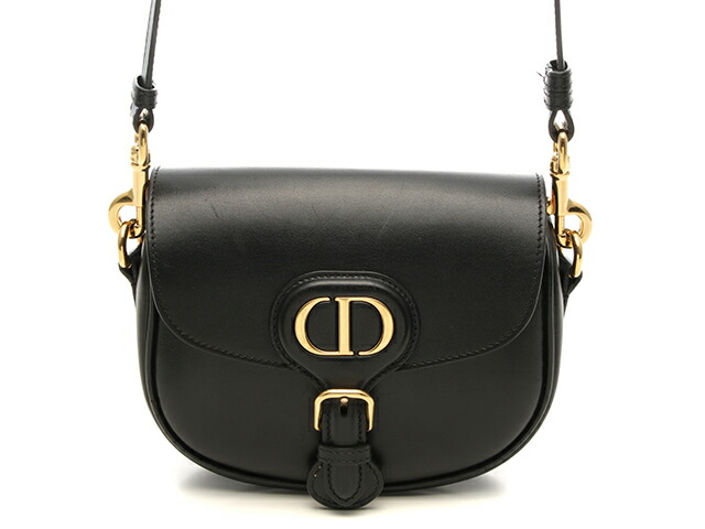 Dior クリスチャンディオール Bobby  ショルダーバッグ 子ウシ 黒いこと ユニ一発やる【中古】【430】2148104102614
