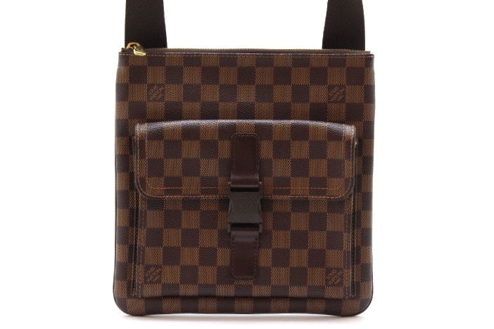 LOUIS VUITTON ルイ・ヴィトン バッグ ポシェット・メルヴィール ダミエ ﾊﾞｯｸﾞ N51127 ショルダーバッグ ダミエキャンバス ダミエ ブラウン ユニセックス【中古】460 T｜質屋　大黒屋 62,255円