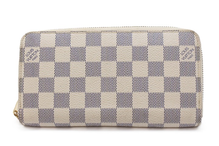 LOUIS VUITTON ルイ・ヴィトン 御徒面子 ジッピー・ウォレット ダミエ・アズール ｻｲﾌ･小物 N60019 長紙入れ ダミエアズールキャンバス 白いこと ユニ一発やる【中古】460