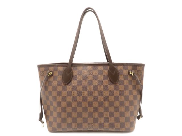 LOUIS VUITTON ルイ・ヴィトン バッグ ネヴァーフルPM ダミエ バッグ N51109 ハンドバッグ ダミエキャンバス/ダミエ ブラウン レディース【中古】【431】|質屋 大黒屋